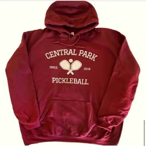 NWOT-CENTRAL PARK PICKLEBALL 
Athlete Design Unisex Hooded Sweatshirt - Picture 6 of 9